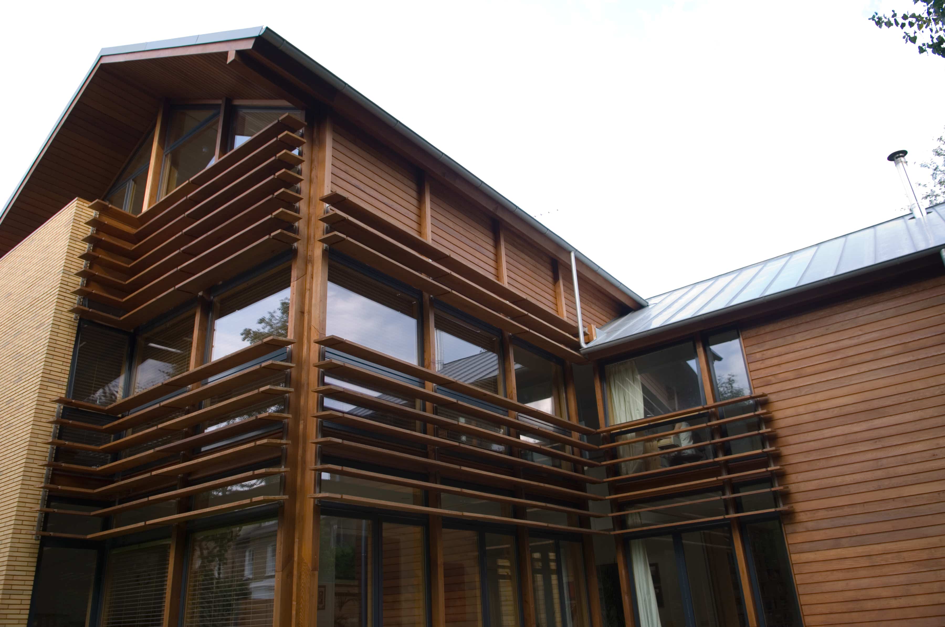 Timber louvres exterior